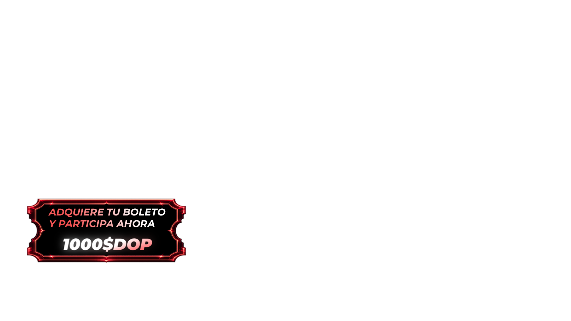 Boleto RD$ 1,000